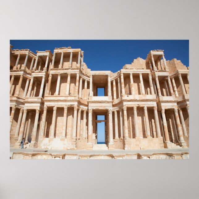 Facade And Stage Of Roman Amphitheatre Poster (Front)