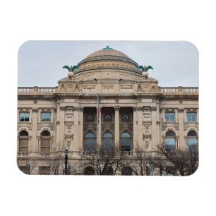  facade of landmark milwaukee public library  magnet