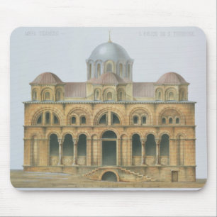 Facade of Mefa Dzamissi, the Church of St. Theodor Mouse Mat