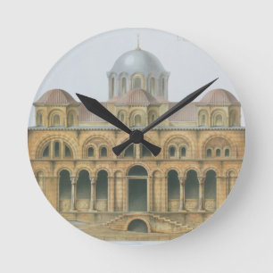 Facade of Mefa Dzamissi, the Church of St. Theodor Round Clock