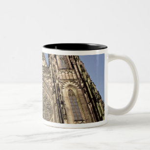 Facade of the Cathedral of St. Vitus Two-Tone Coffee Mug