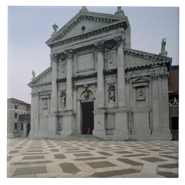 Facade of the church, built 1564-80, facade done i tile (Front)
