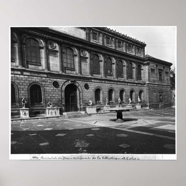 Facade of the library poster (Front)