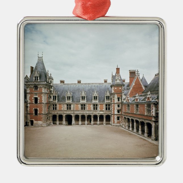 Facade of the Louis XII Wing, 1498-1503 Metal Tree Decoration (Front)