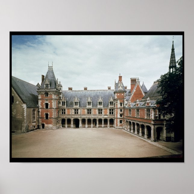 Facade of the Louis XII Wing, 1498-1503 Poster (Front)