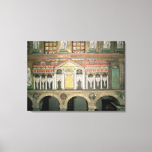 Facade of the Palazzo di Teodorico, 527-99 Canvas Print (Front)