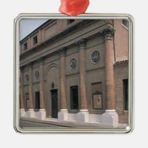 Facade of the Teatro Accademico (photo) Metal Tree Decoration