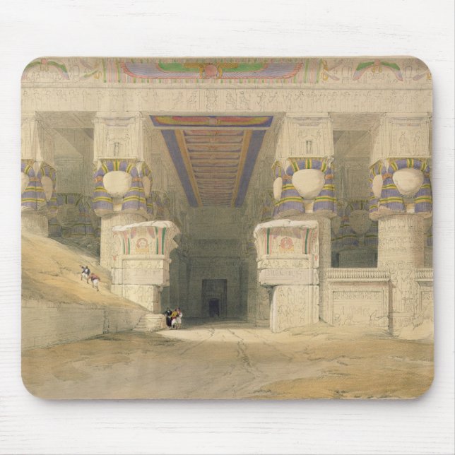 Facade of the Temple of Hathor Mouse Mat (Front)
