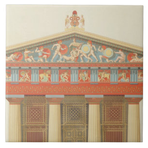 Facade of the Temple of Jupiter at Aegina (323-27 Tile