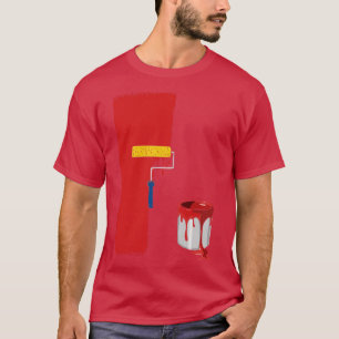 Facade Painting Red Wall Art Painter T-Shirt
