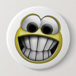 Face 10 Cm Round Badge