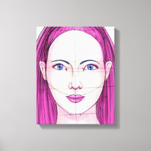 Face 14 canvas print
