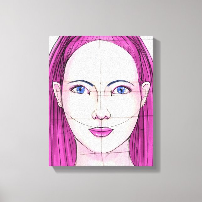 Face 14 canvas print (Front)