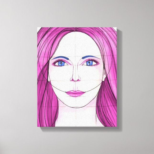 Face 18 canvas print (Front)