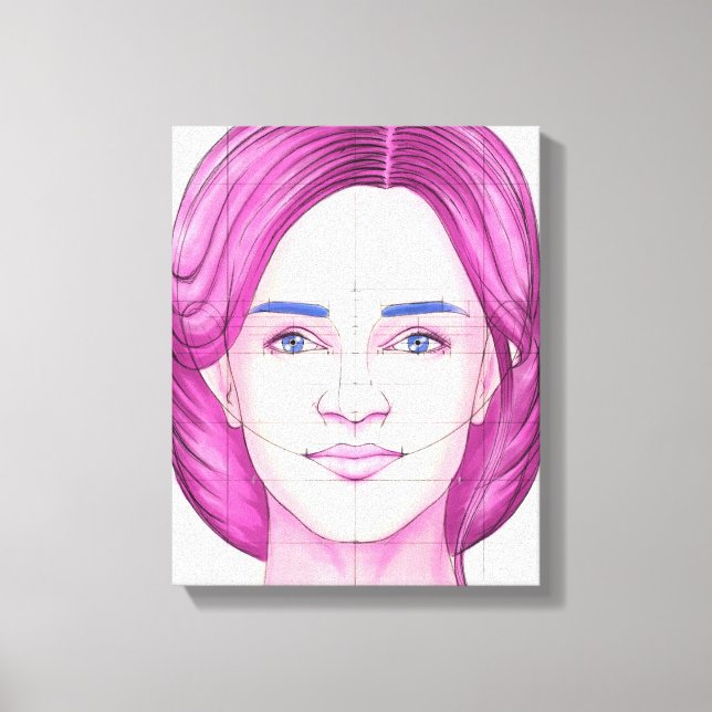 Face 32 canvas print (Front)
