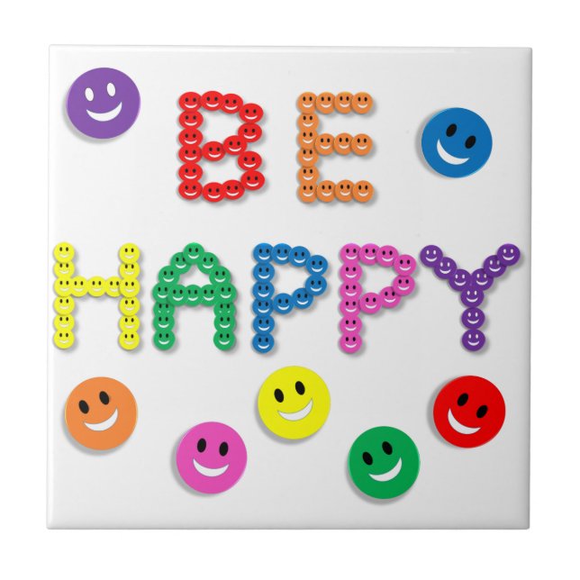 Face Be Happy Tile (Front)