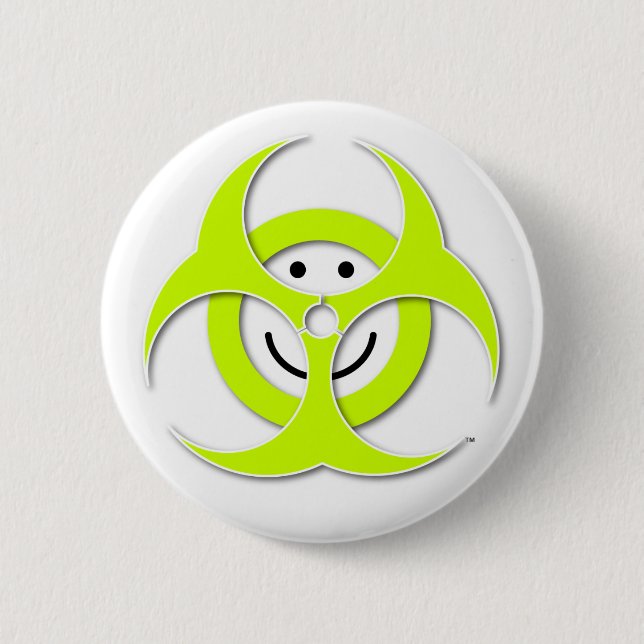 Face Biohazard Button (Front)