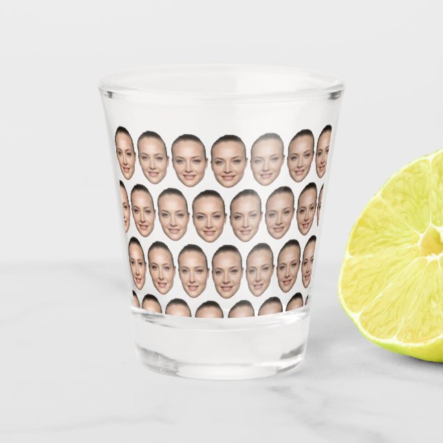 Face birthday, Custom party favours, Adult party  Shot Glass (Front)