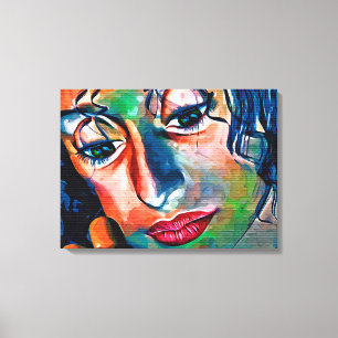 face canvas print