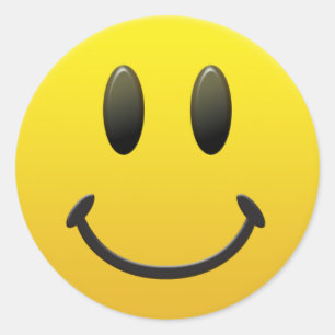 face classic round sticker