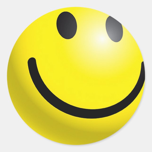 FACE CLASSIC ROUND STICKER (Front)