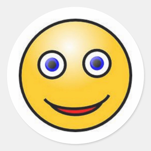 Face Classic Round Sticker (Front)