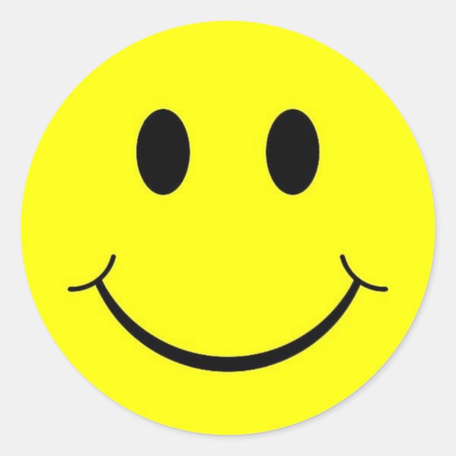 face classic round sticker (Front)