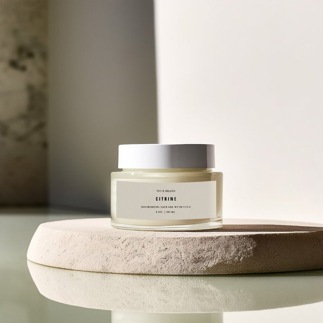 Face Cream Skinny Jar Label (Creator Uploaded)