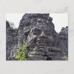 Face detail of the West Gate-Tower Gopuram), Postcard