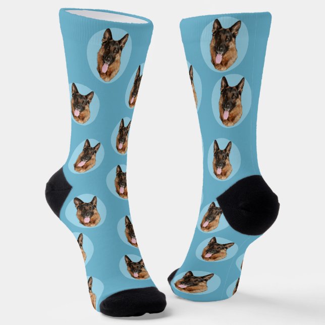 Face Dog & Cat Socks | Personalised Photo Socks (Angled)