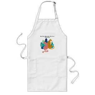 Face Eating Leopards Long Apron