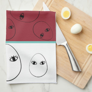 Face Egg Kitchen Towels
