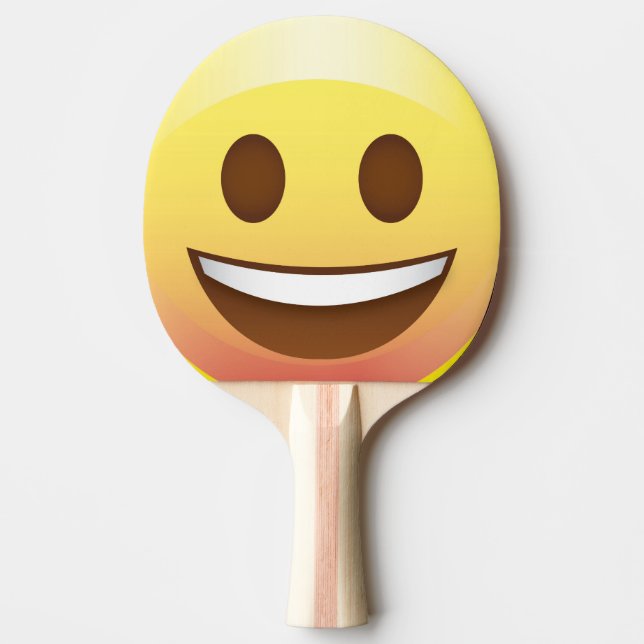 Face Emoji Ping Pong Paddle Summer Fun (Front)