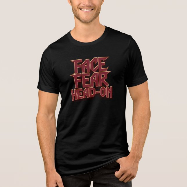 Face Fear Head-On Tri-Blend Shirt (Front)