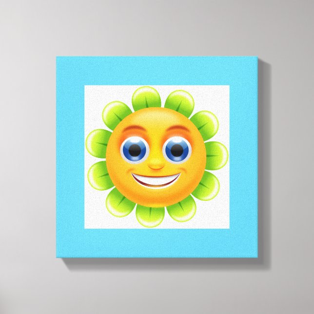 FACE FLOWER CANVAS PRINT (Front)