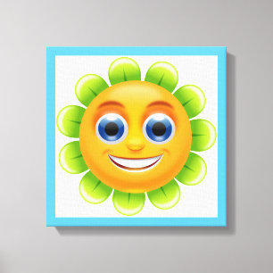 FACE FLOWER CANVAS PRINT