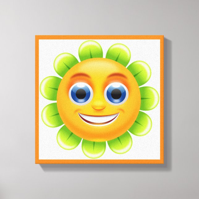 FACE FLOWER CANVAS PRINT (Front)