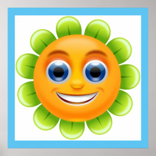 FACE FLOWER POSTER