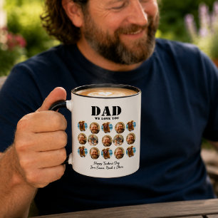 Face Funny Father's Day photo collage Mug