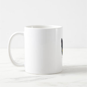 Face Ghost Black Cat Halloween Vintage Costume Coffee Mug