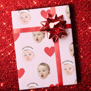 Face Gift Wrap, Custom Photo Gift Wrap, Baby Gift  Wrapping Paper