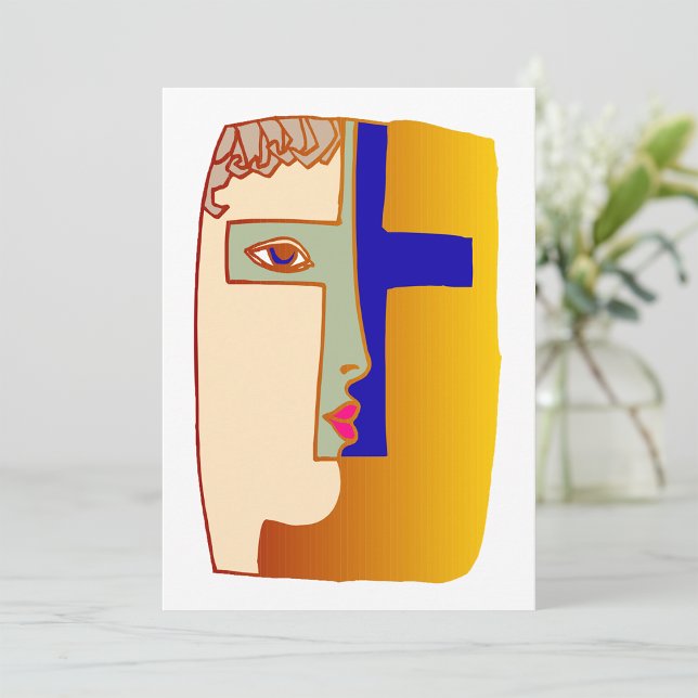 Face In A Cross Invitations (Creator Uploaded)