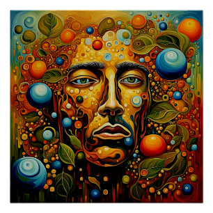 Face in Foliage 5 Poster