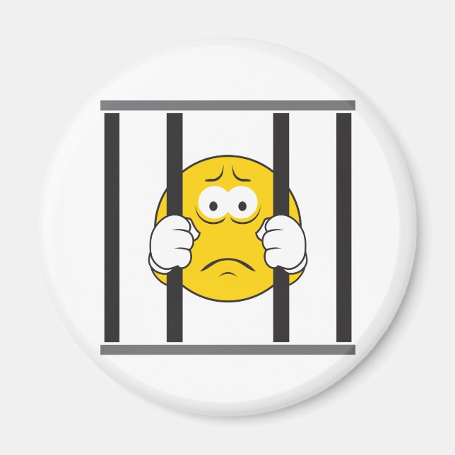 Face in Jail Magnet (Front)