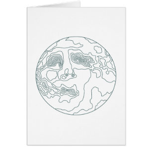 face in the moon