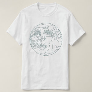 face in the moon T-Shirt