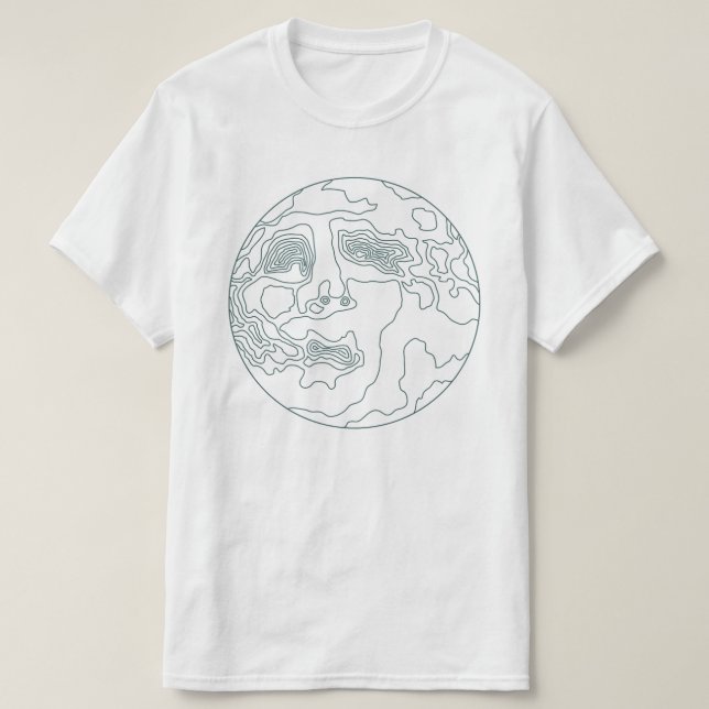 face in the moon T-Shirt (Design Front)