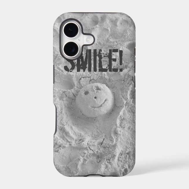 Face in the Sand iPhone Case (Back)