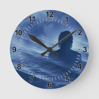 Face it Alone Round Clock