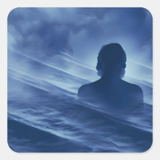 Face it Alone Square Sticker